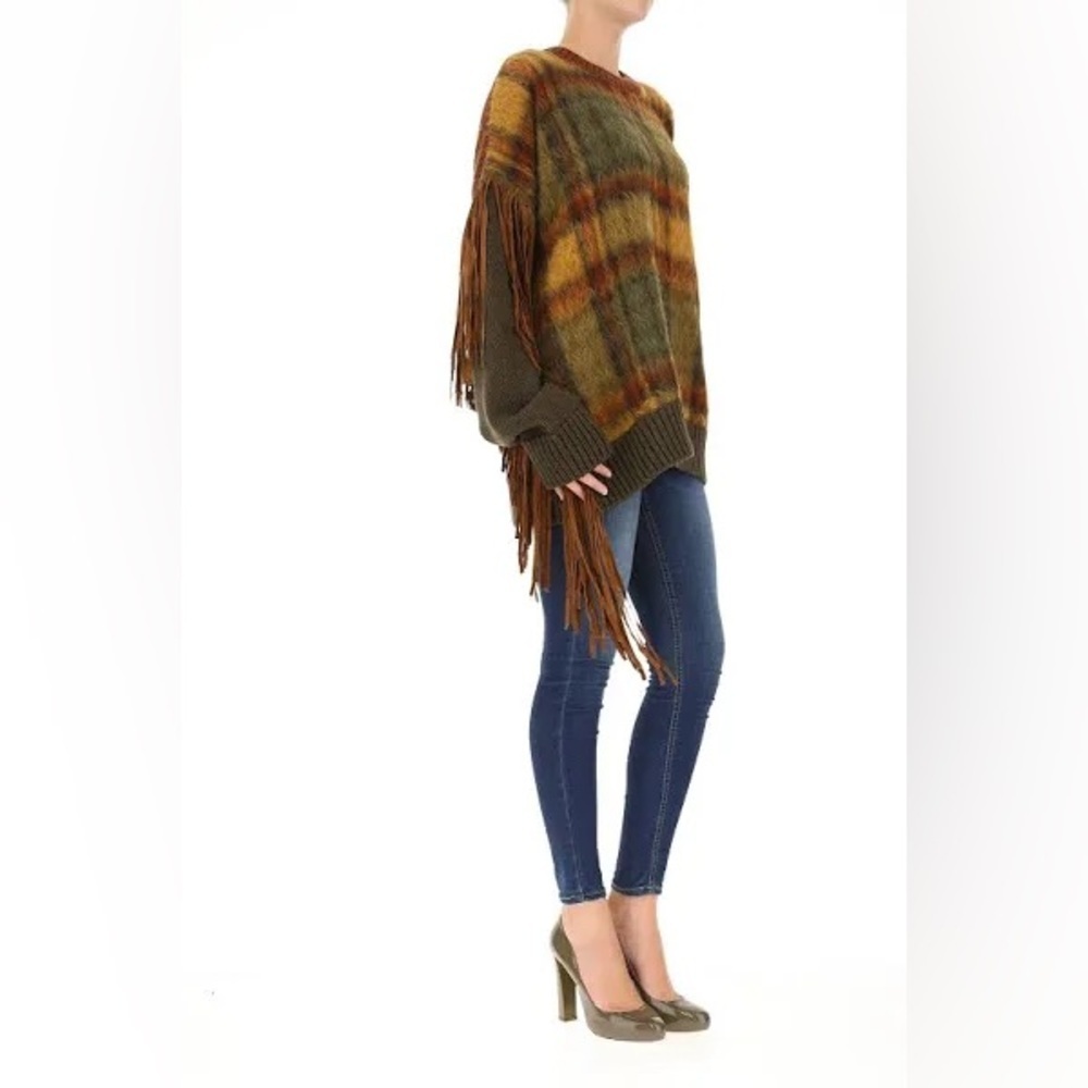 DSQUARED2
Fringes fluffy tartan panel wool jumper NWT - Picture 7 of 10